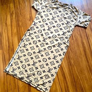 Dress and biker shorts